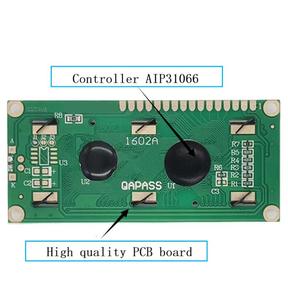 STN Blue 16x2 LCD monocromatico 5V 1602 16*2 caratteri Display Lcd modulo Display Lcd 2x16 - Product Image 4