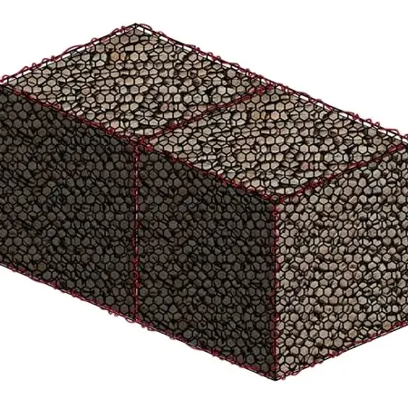 Venta caliente 2x1x1m caja de gavión muro de contención cesta de gavión hexagonal malla de alambre de hierro para pared de cesta de gavión hexagonal