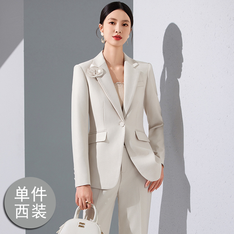 apricot suit