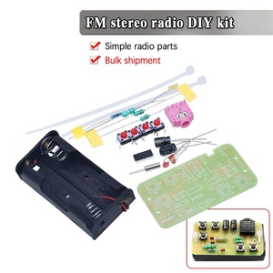 <strong>FM</strong> Stereo Radio DIY <strong>Kit</strong> Wireless <strong>FM</strong> Radio Transmitter and Receiver Module Frequency Modulation Soldering Practice - Product Image 2