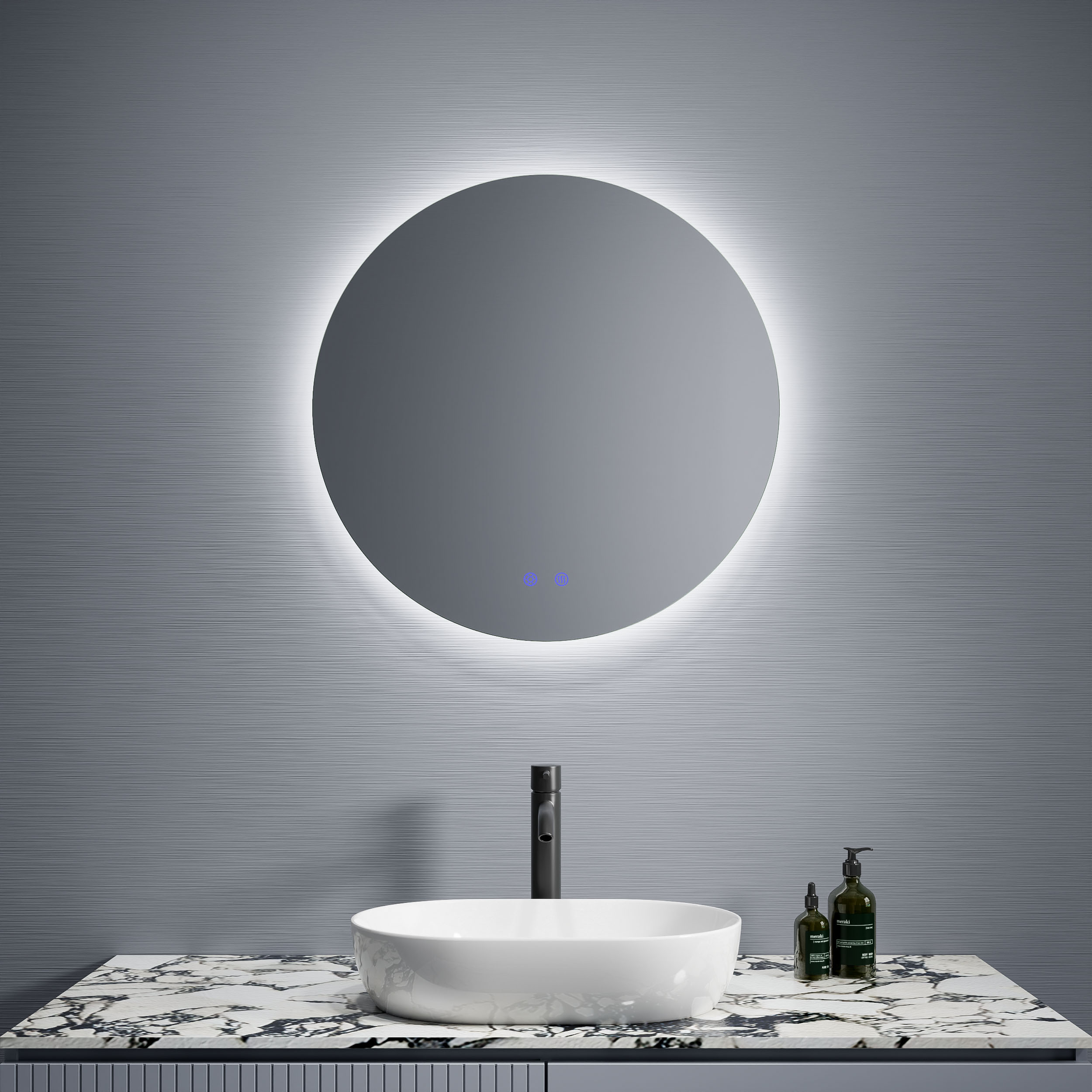 DP346 Miroir de salle de bain rond
