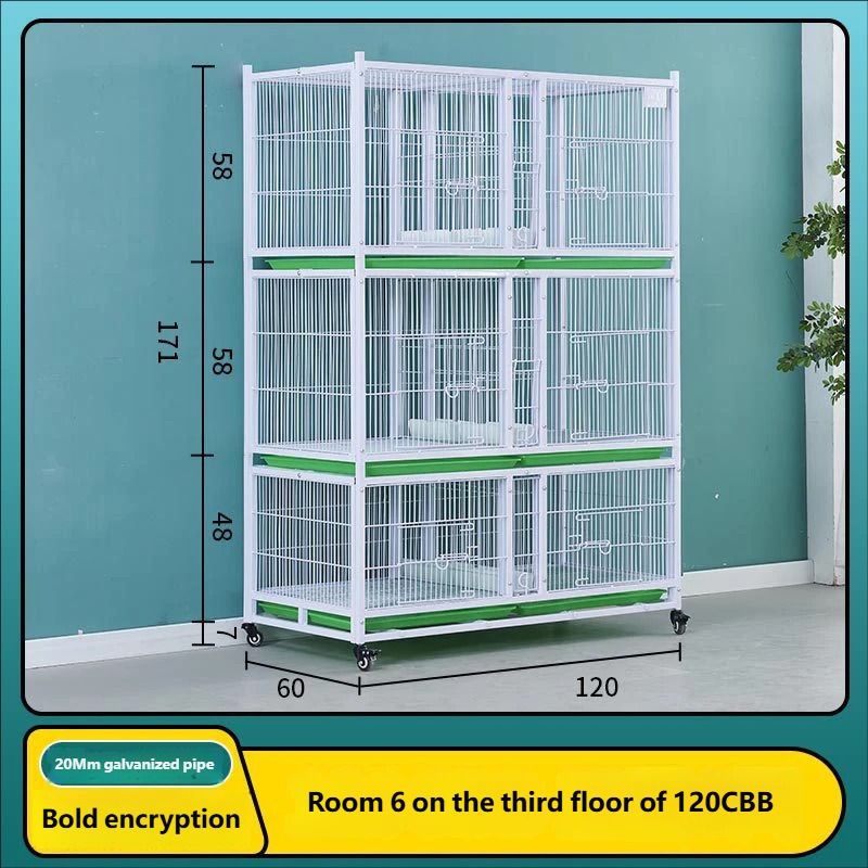 120cbb bottom layer short model-three layers-6 rooms