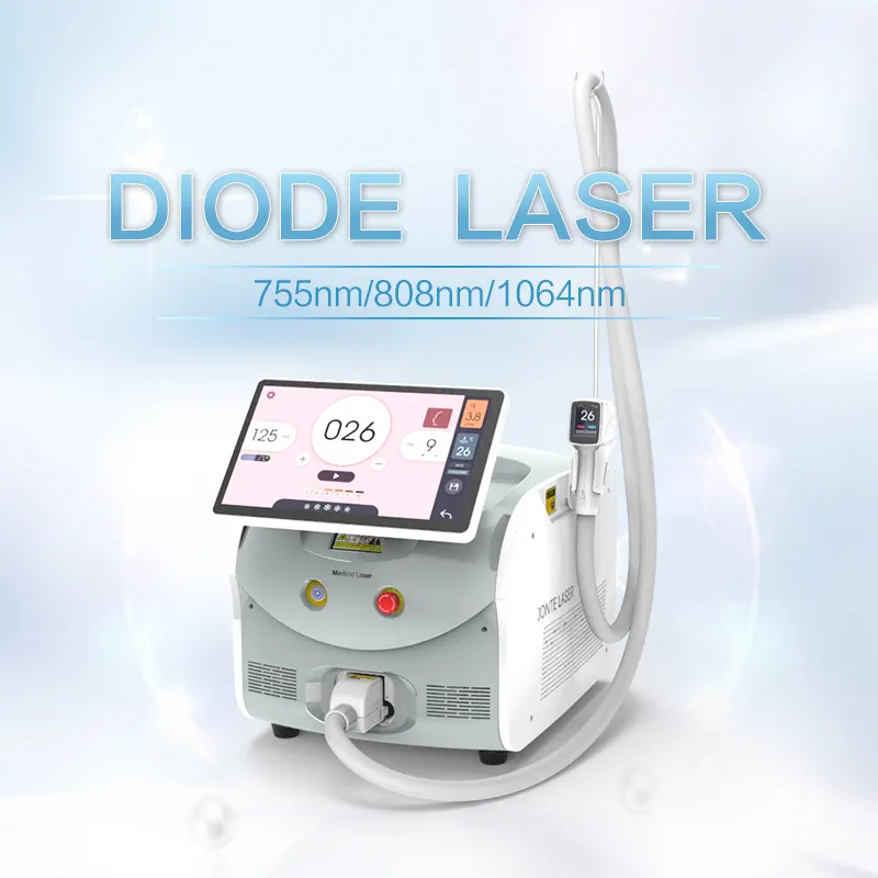 Prezzo di fabbrica permanentemente Trio lunghezze d'onda 755nm 808nm 1064nm macchina Laser a diodi per la depilazione