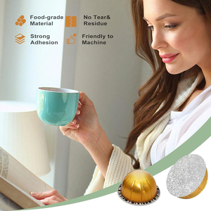 Vertuo 41Ml Navulbare Koffiecapsules Herbruikbare Aluminiumfolie Lege Koffiepads Met Foliedeksel Voor Gemalen Koffie - Product Image 3