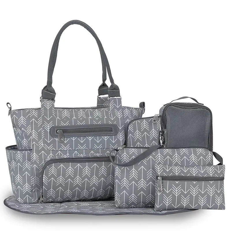 حقيبة ظهر للأمهات متعددة الاستخدامات، حقيبة لحفاضات الأطفال على الموضة خارجية، حقائب سلسلة حقائب الحفاضات