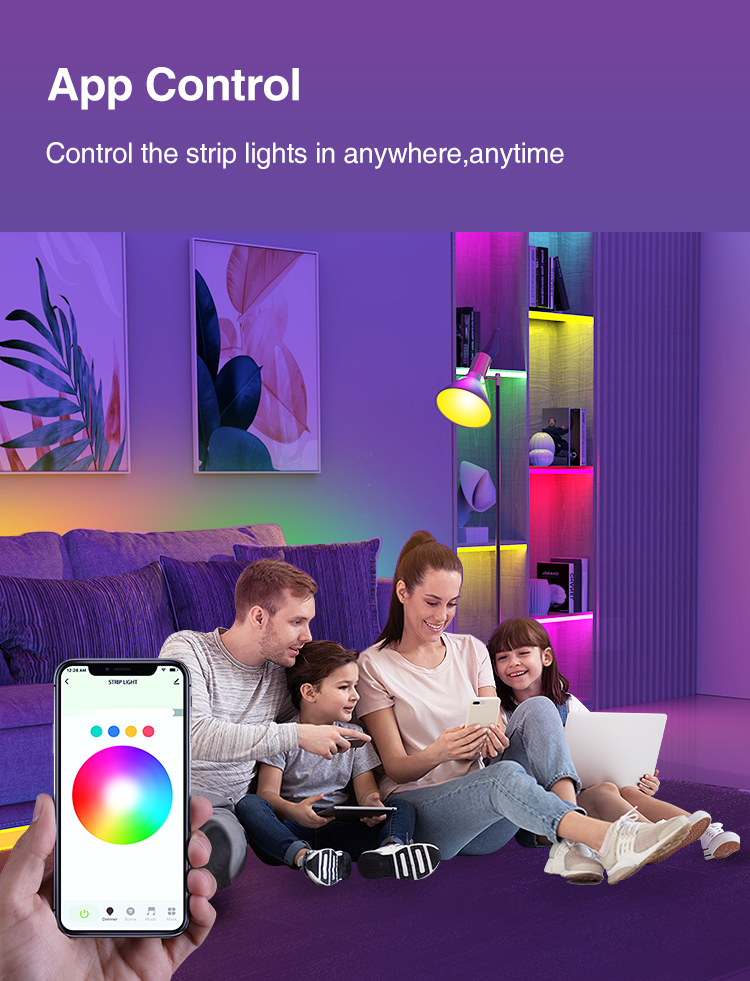 Drop Shopping Smart Strip Light Led Room Light Strip Cheap Smart Home Room Decoration Led Waterproof Strip Light Set Suppliers
