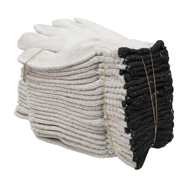 Gants tricotés en fil de coton résistant à la chaleur, de qualité supérieure, pour l'industrie de l'acier, pour le travail