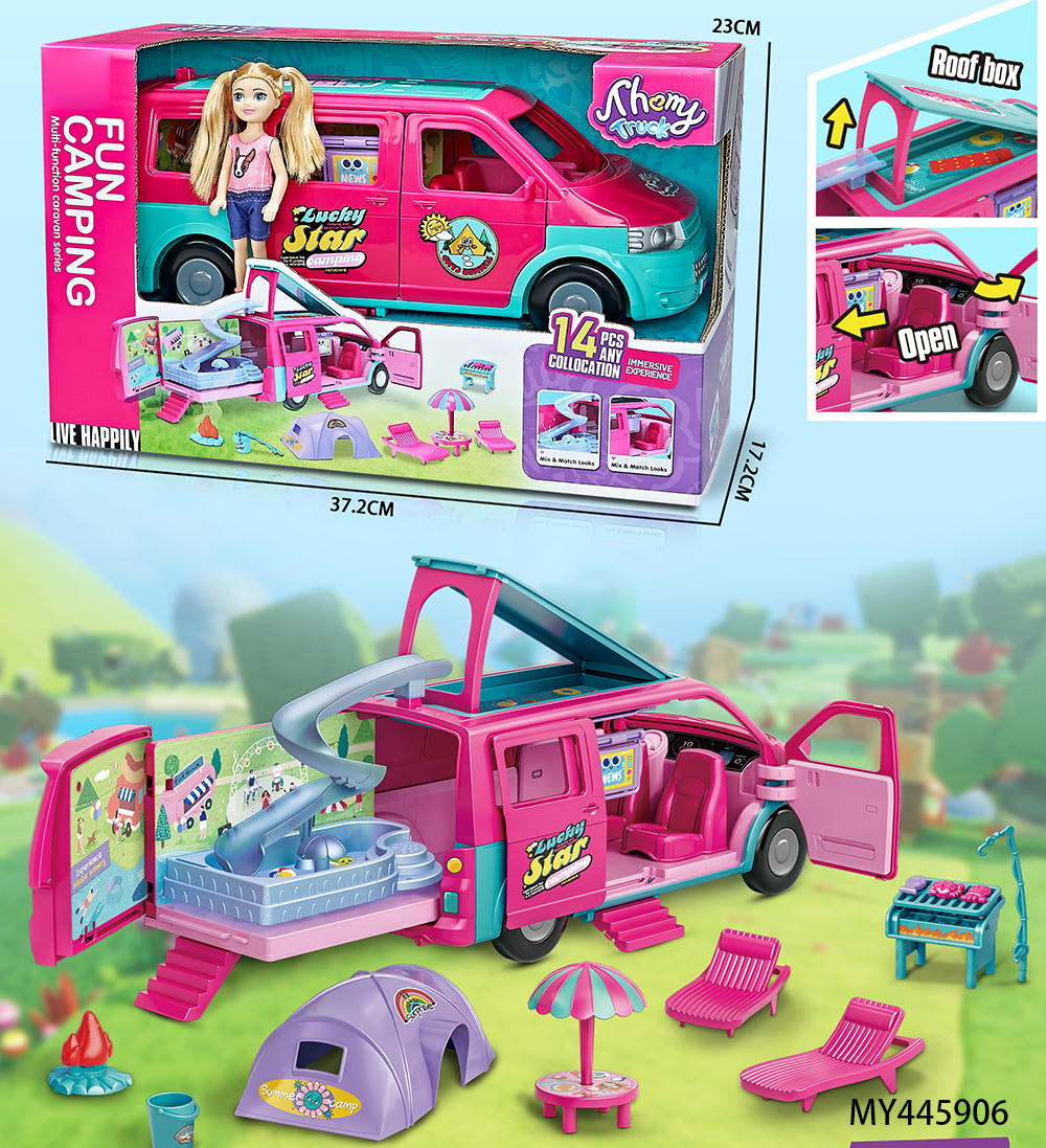 Pink Camping Series Theme car MY445906