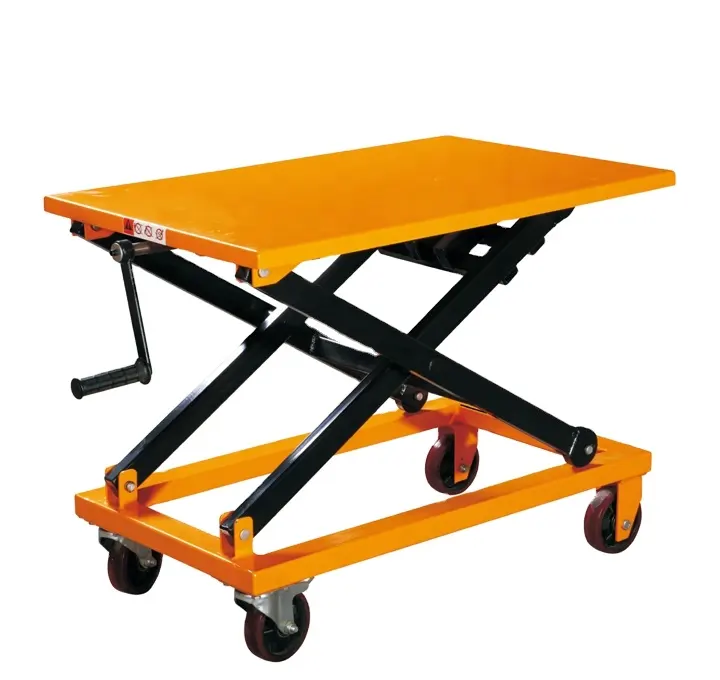 Reddot table élévatrice à vis manuelle avec poignée, 300kg, 500kg, 1000kg