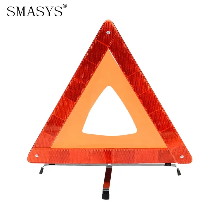 Baixo preço dobrável Tráfego precaução Triângulo De Aviso De Segurança Rodoviária Refletor Triângulo De Aviso