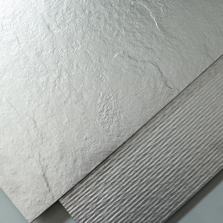 Chinese Foshan cheap price 60x60 cm metal silvery glazed porcelain floor tile and wall tile 600mm