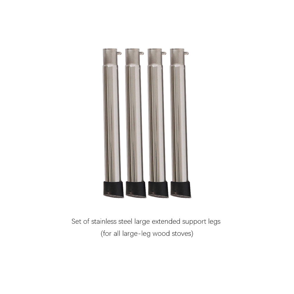 One set of stainless steel large extended support legs