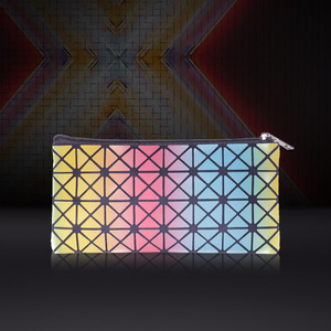 Customizable Plain Color <strong>Changing</strong> rainbow Geometric Mini Size <strong>Gift</strong> Handbag Cosmetic Makeup Phone Pouch Toiletry Messenger Bag - Product Image 3