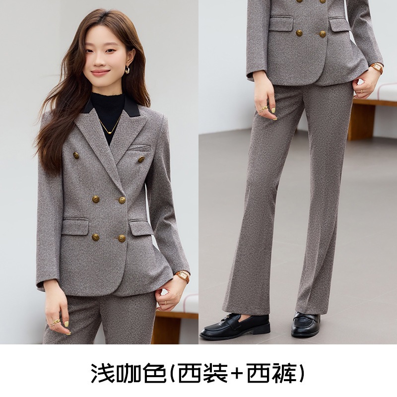 Light brown suit trousers