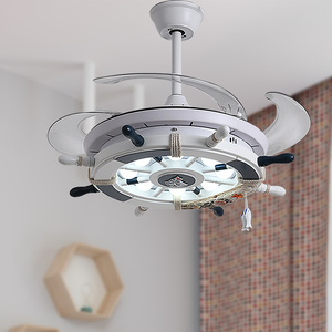 Silver 220v 24W Universal Remote Control <strong>Crystal</strong> Led Ceiling <strong>Fan</strong> <strong>Light</strong> With Hidden Blades Suit for 10 to 20 square Meters Room - Product Image 6