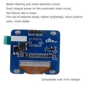 DIYmall 1,3 "I2C OLED-Anzeige modul 1,3 Zoll 128 X64 IIC OLED-Display SH1106 ohne Hintergrund beleuchtung für Arduino White High Quality