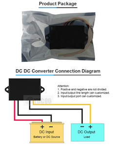 Convertidores de potencia DC Regulador de voltaje 15-35V Entrada 24V a 12V 5A Step Down Buck Converter Módulo de fuente de alimentación para coche