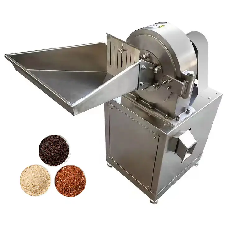 허브 연삭 장비 용 다기능 30 kg/h 미니 설탕 밀 대마 고추 밀링 껍질 기계