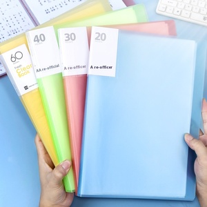 灌装产品文件文件组织塑料透明口袋书60页糖果色标志包装定制 - Product Image 2