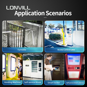 Lonvill Máy bán hàng tự động Máy quét mã qr NFC đọc với Bluetooth, mã vạch quét với RS-232 USB RS-485 Wiegand - Product Image 2