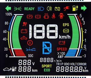 ROHS bildschirm lcd 7 monochromes segment lcd display Fabrik individuelles COB COG LCD-Modul monochromes display - Product Image 6