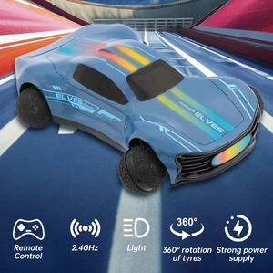 1:16 ölçekli 2.4GHz küresel lastik uzaktan kumanda araba RC oyuncak 360 ° rotasyon ve çocuklar için şarj edilebilir pil LED ışıkları ile oynamak - Product Image 2