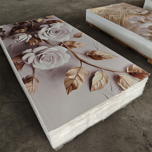High Glossy 3D Printing PVC UV Marble Sheet Decorative Wall Panel - Product Image 3