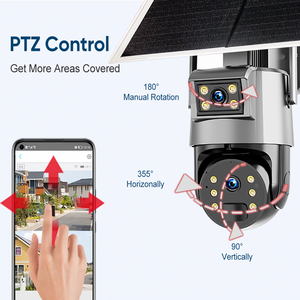 Ubox 4G Solar al aire libre de doble lente de seguridad inalámbrica CCTV alimentado por batería con tarjeta Sim Función de visión nocturna Wifi Cámara Ip - Product Image 5