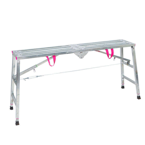 סולמות מתקפל נייד פלטפורמת עבודה מתכווננת גובה פלדה פיגומים שלב 250 ק "ג עומס פנים - Product Image 1