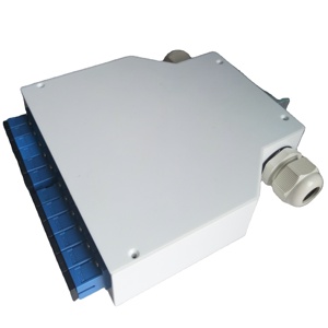 Caja de distribución de fibra óptica de 12 núcleos montada en riel DIN para interiores Caja de terminales FTTH dúplex 6 SC - Product Image 1