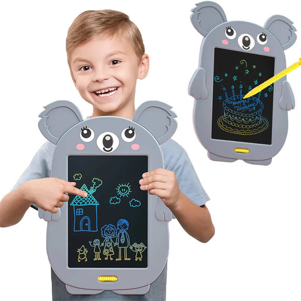 Koala personnalisé dessin animé jouets LCD tablette d'écriture planche à dessin mains colorées écriture bloc-notes jouet