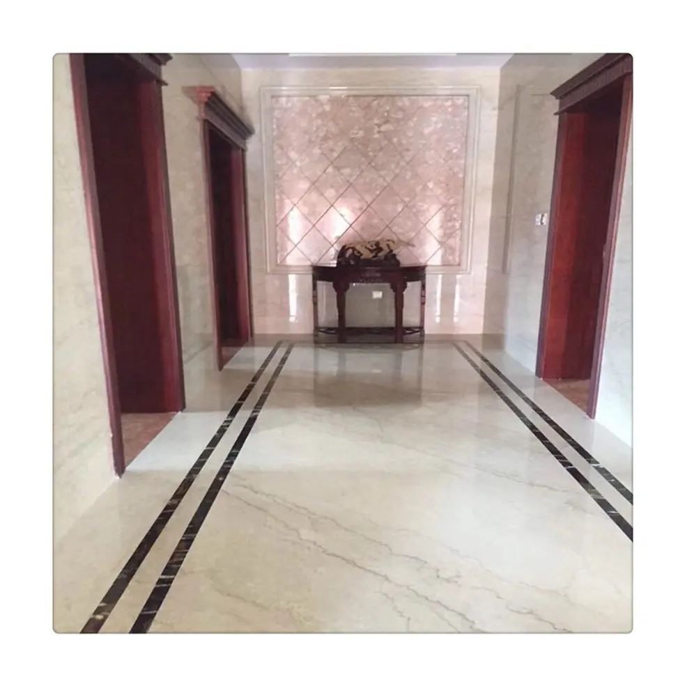 Marble floor design pictures with Botticino beige marble