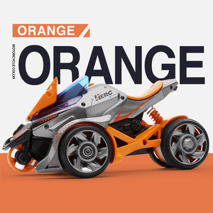 รถของเล่นไดคาสต์1:32 Die-Cast 2 In 1แข่งรถจักรยานยนต์ Catapult Chariot พร้อมไฟและดนตรี - Product Image 4