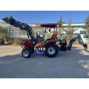 רב תכליתי 30hp 4wd משק טרקטור מכונת חקלאי טרקטור עם מעמיס קצה קדמי ו backhoe למכירה - Product Image 3