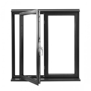 Modern Chinese <strong>Design</strong> Casement <strong>Window</strong> with Double Panel Aluminum <strong>Frame</strong> for Home Swing and Automatic Open <strong>Style</strong> for Villas - Product Image 2