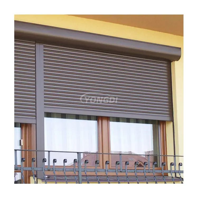 Exterior motorizado clarabóia alumínio metal telhado retrátil rolando ripa cego obturador elétrico porta janela