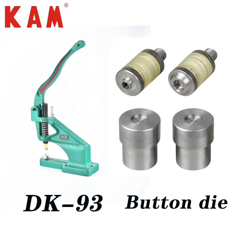 Máquina de prensa en caliente para botones a presión, anillo de ojal, DK93 y DK98