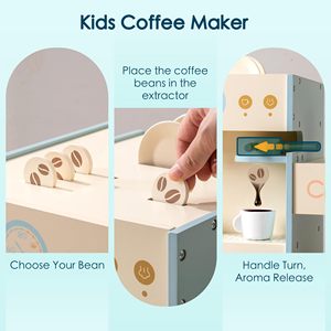 幼児用木製食料品店プレイセットスーパーマーケットふりプレイチェックアウトカウンター付き男の子 & 女の子用自動販売機付き