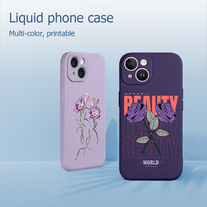 เคสโทรศัพท์ซิลิโคนเหลวสำหรับ Apple iPhone 15 PRO MAX 14 13 12 11 SE3ออกแบบตามสมัยนิยม - Product Image 4
