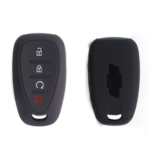Sıcak satış silikon araba anahtarı kapağı Chevy 2016-2017 CAMARO VOLT IMPALA MALIBU izci 4Button akıllı anahtar - Product Image 1