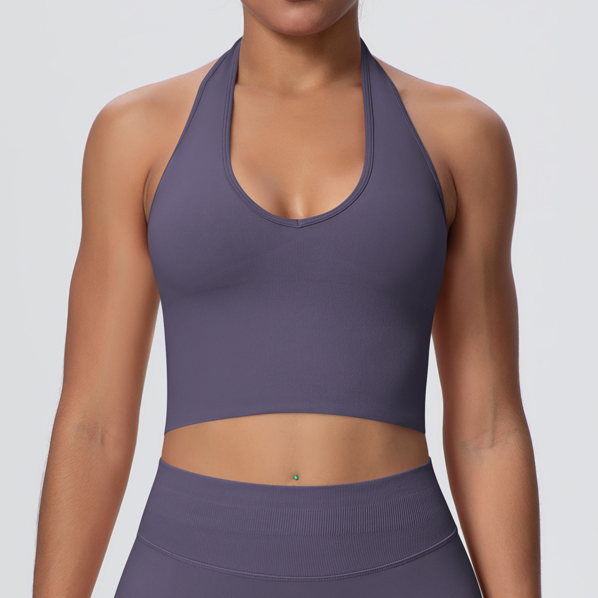 grey purple VEST