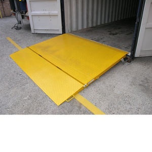 Plataforma de rampa de contenedores de acero resistente para descarga de carga de 2T-12T para almacenes/muelles Nueva condición para plantas de fabricación - Product Image 6