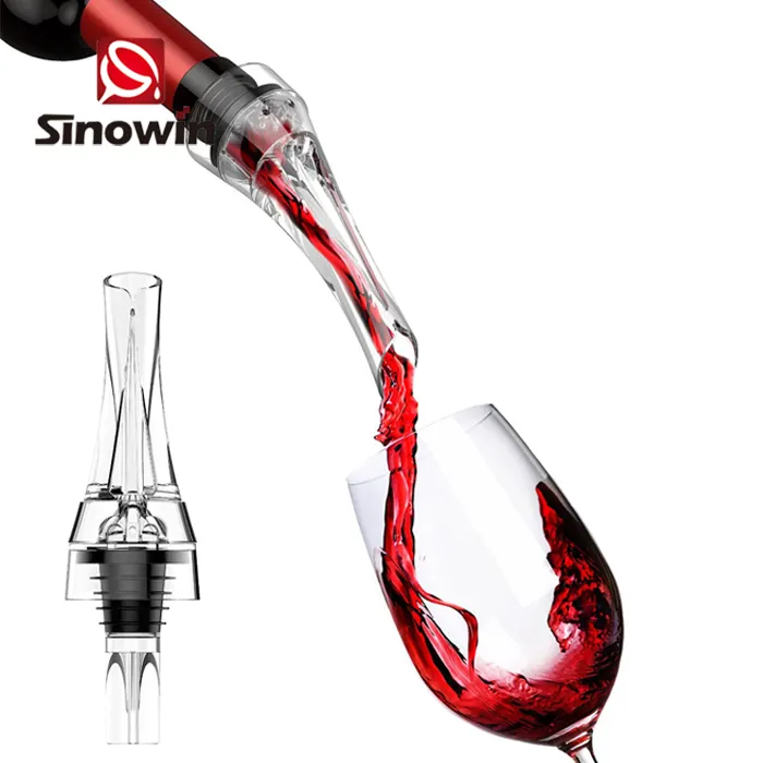 Filtro aeratore per bottiglia di vino rosso, aeratore rapido per Decanter magico, Set di filtri per tramoggia di vino con logo