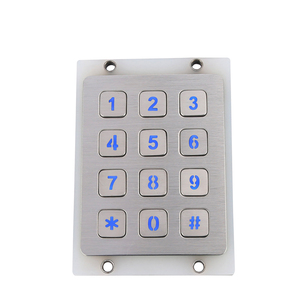 Tastiera a Led con ingresso telefonico Rs232 a buon mercato tastiera con illuminazione posteriore in metallo 485 - Product Image 3