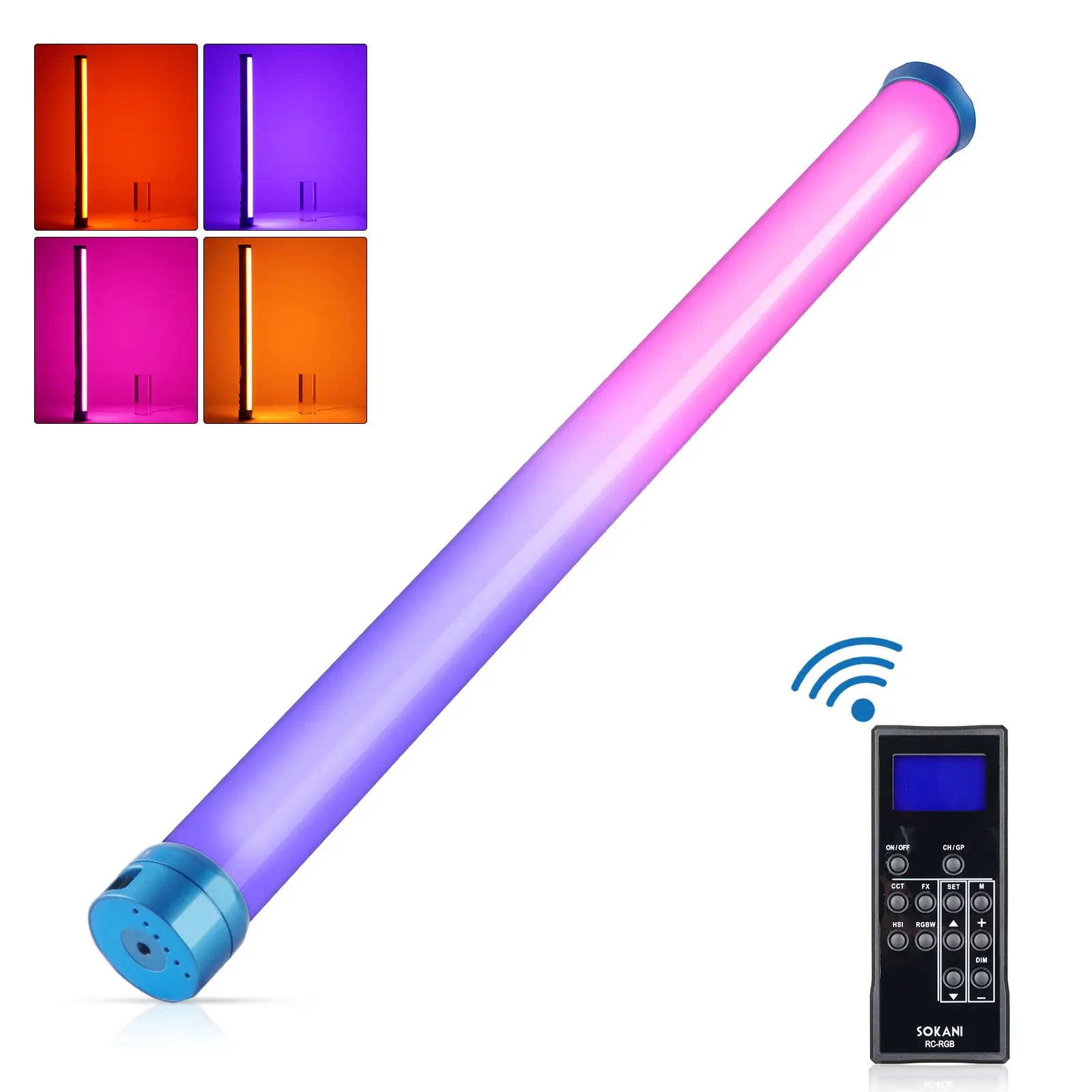 SOKANI X25 RGBハンドヘルドLed Video Light RGB Tube Light Stick Wand CTT 2800K-10000K RGB FillライトRemote写真