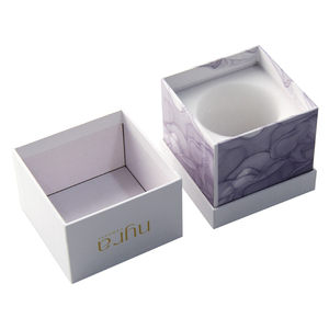 Lüks boş mum kavanozu ambalaj hediye kutusu küçük konik mum kağit kutu ekle - Product Image 1