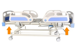 Équipement hospitalier manuel à 3 manivelles Lit de soins médicaux à domicile à trois fonctions pour patients handicapés - Product Image 3
