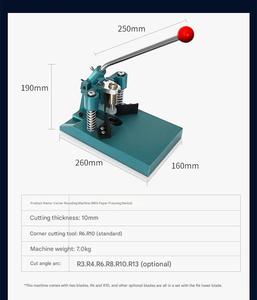 Heavy <strong>Duty</strong> PVC Corner <strong>Cutter</strong> Manual Corner Cutting Machine Paper Corner Rounder <strong>Cutter</strong> - Product Image 5
