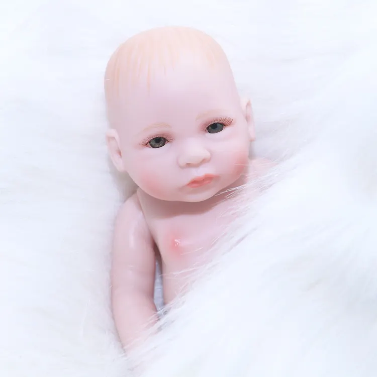 10 Zoll Simulation Ganzkörper Silikon Reborn Puppen Spielzeug Vinyl Soft Bebe Reborn Kleinkind Baby puppe