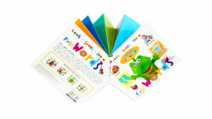 หนังสือพับที่ผลิตในประเทศจีนเพื่อช่วยให้เด็กๆ รู้จักวัตถุ การพิมพ์ออฟเซตบนกระดาษพิมพ์ลูกฟูกกระดาษดับล็กซ์ชนิดกระดาษ